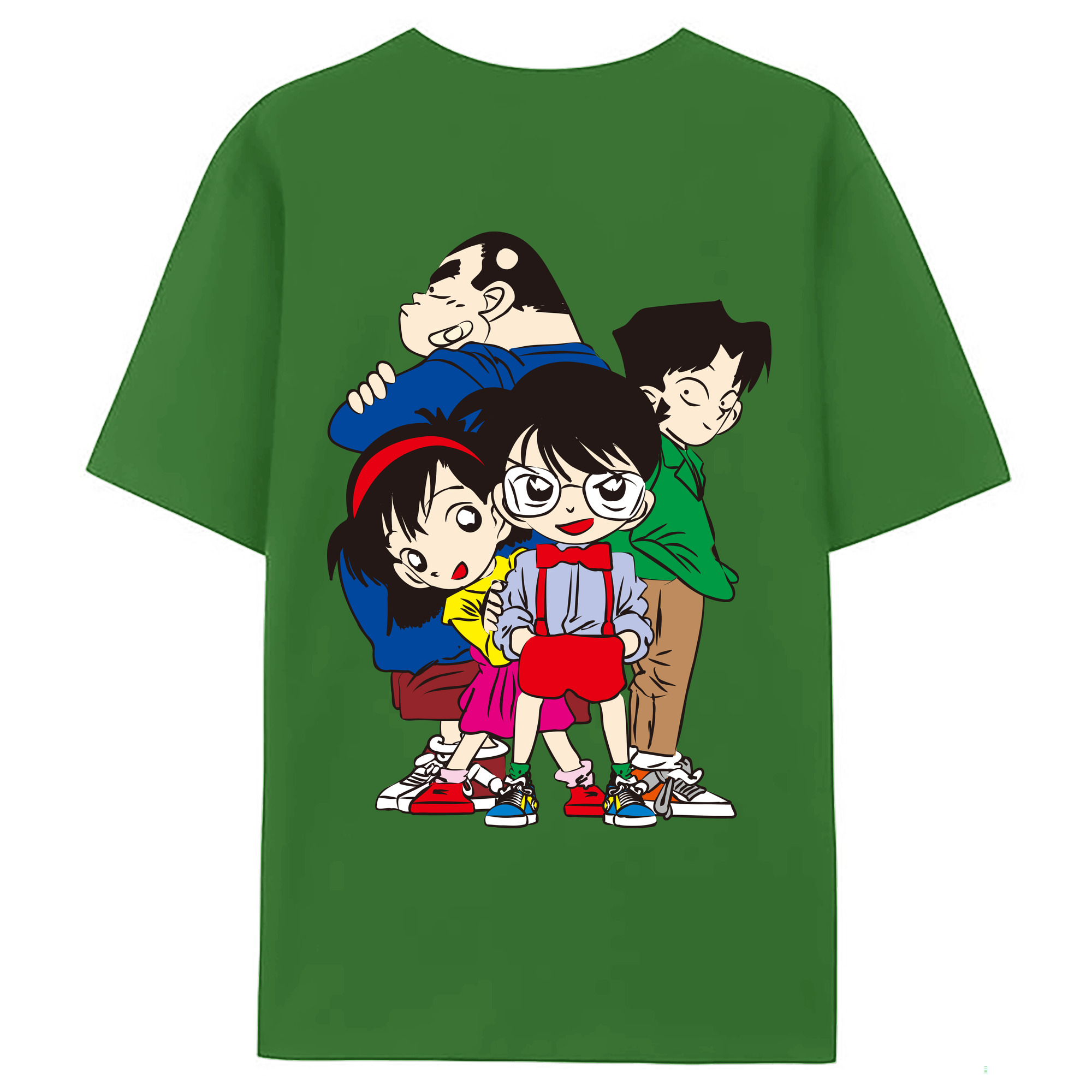 （画像用） 名探偵コナン Detective Conan レディース半袖Tシャツ(バックプリント)